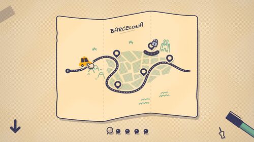 Carte de Barcelone dans le jeu vidéo Is This Seat Taken?