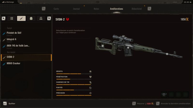 Personnalisation d'armes dans STALKER 2