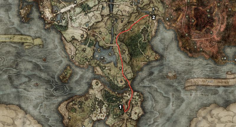La route de la Morgenstern à la Troisième église de Marika