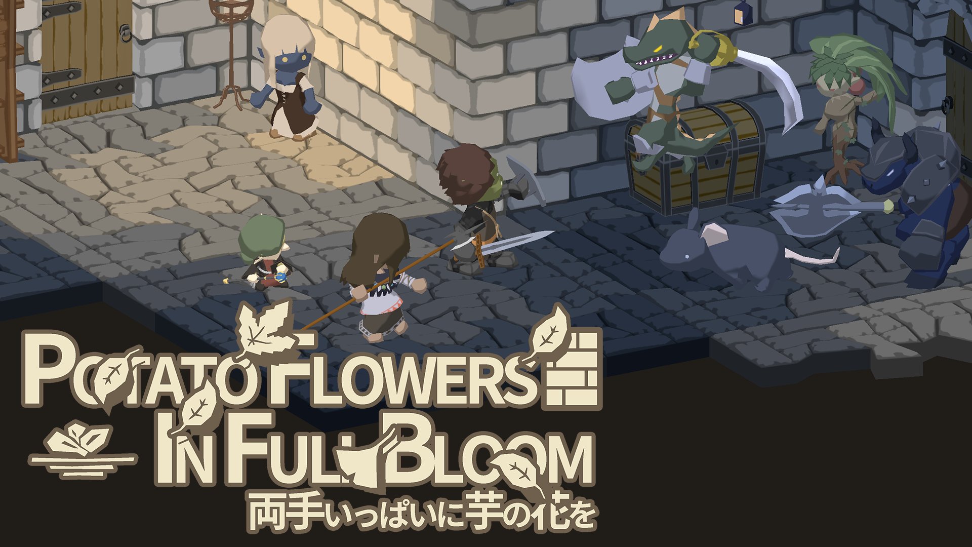 Potato Flowers in Full Bloom